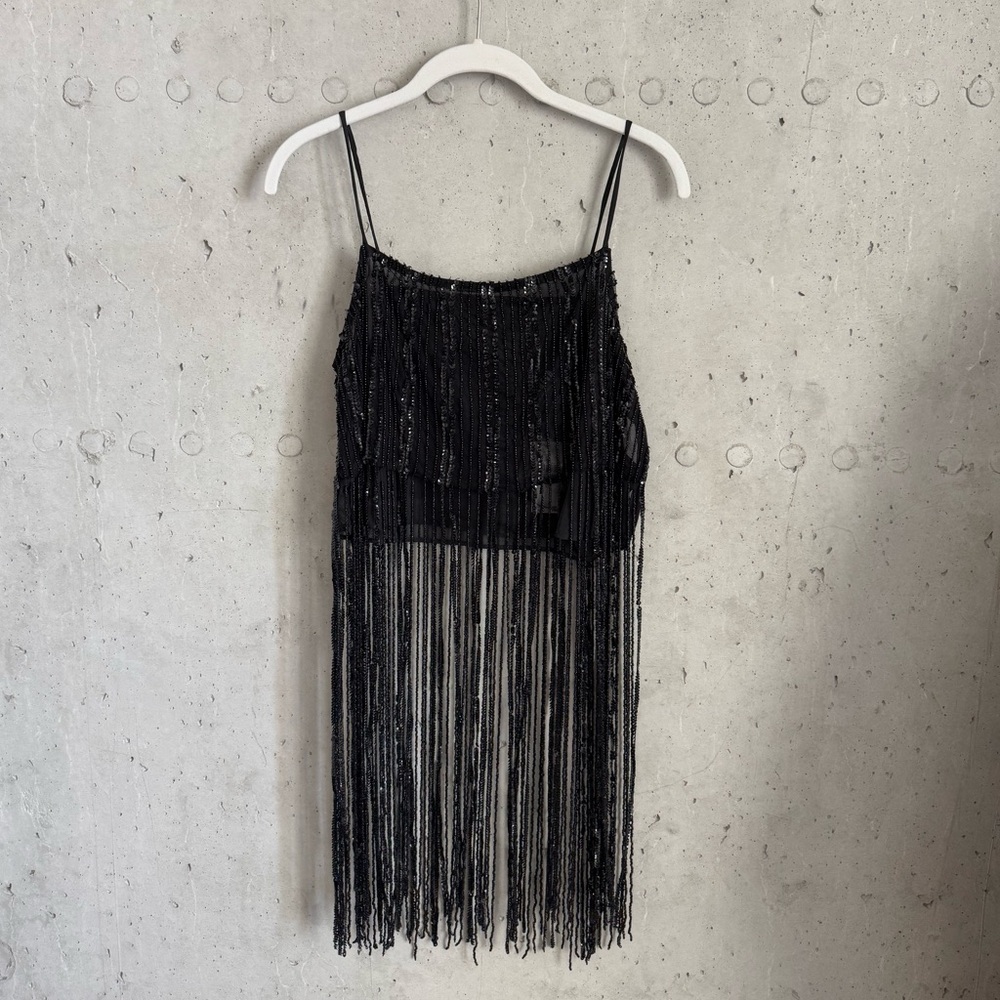 NWT ANTHRO SEQUIN BEADED TANK